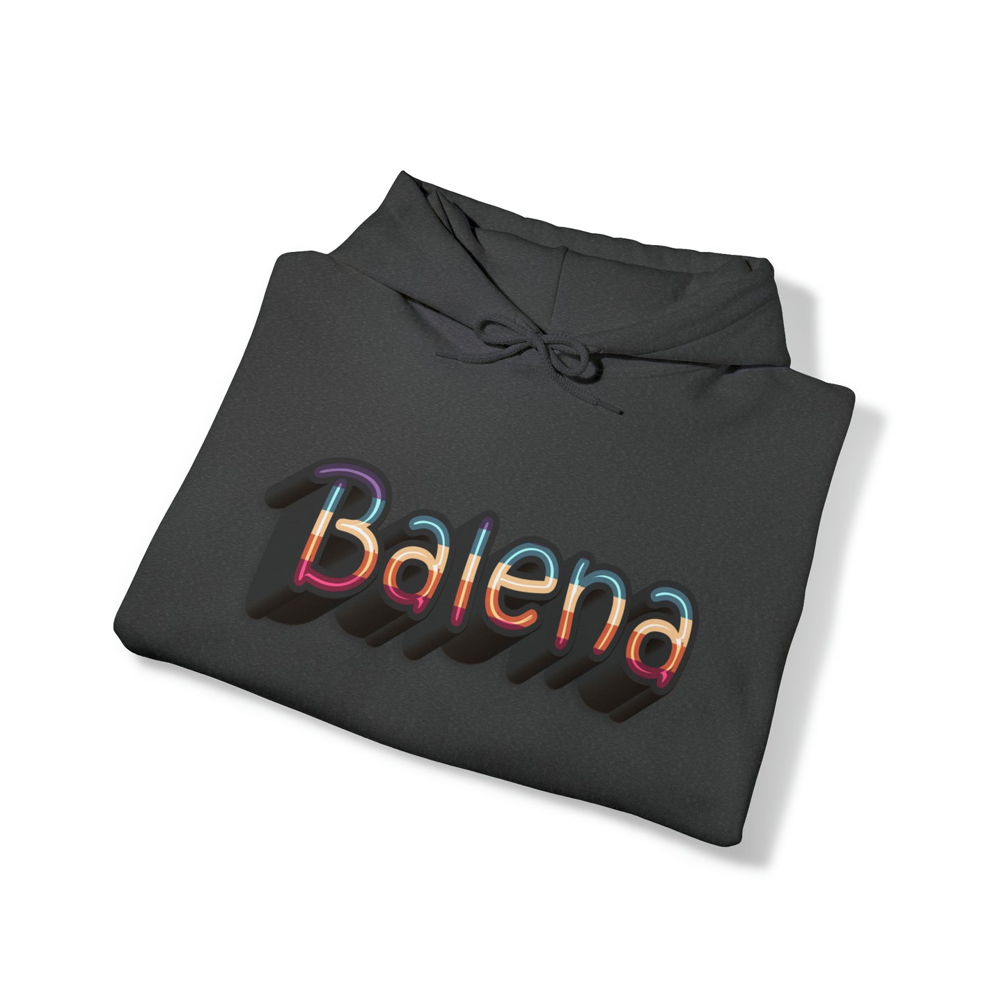 Felpa Retro con Cappuccio BALENA (spedizione compresa)