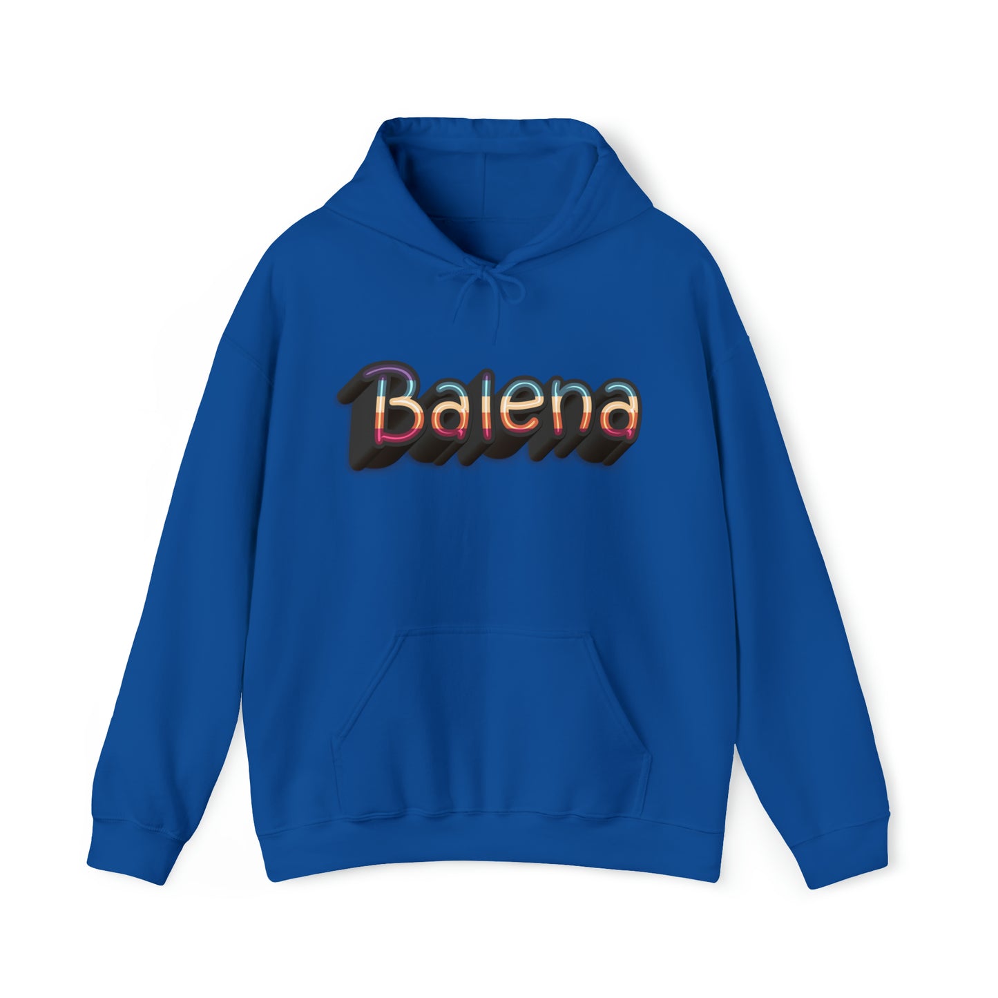 Felpa Retro con Cappuccio BALENA (spedizione compresa)