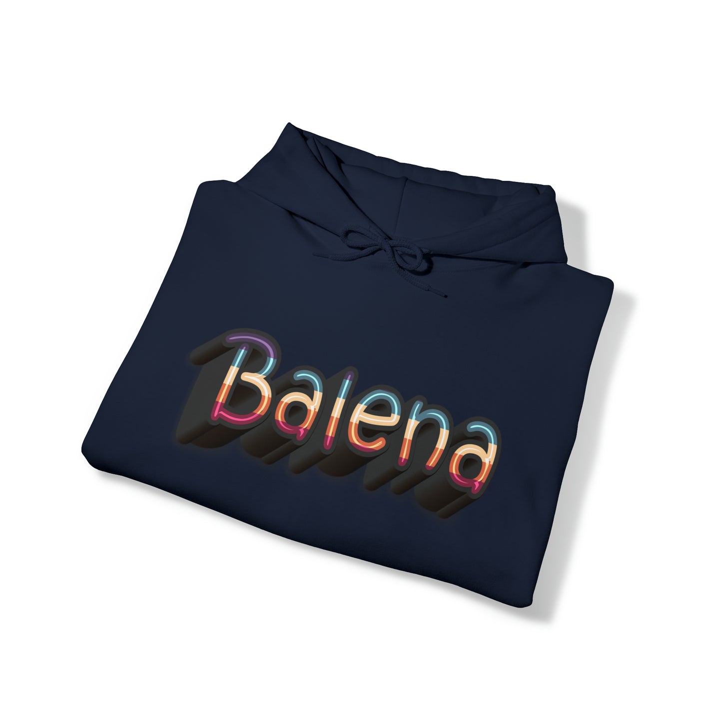 Felpa Retro con Cappuccio BALENA (spedizione compresa)