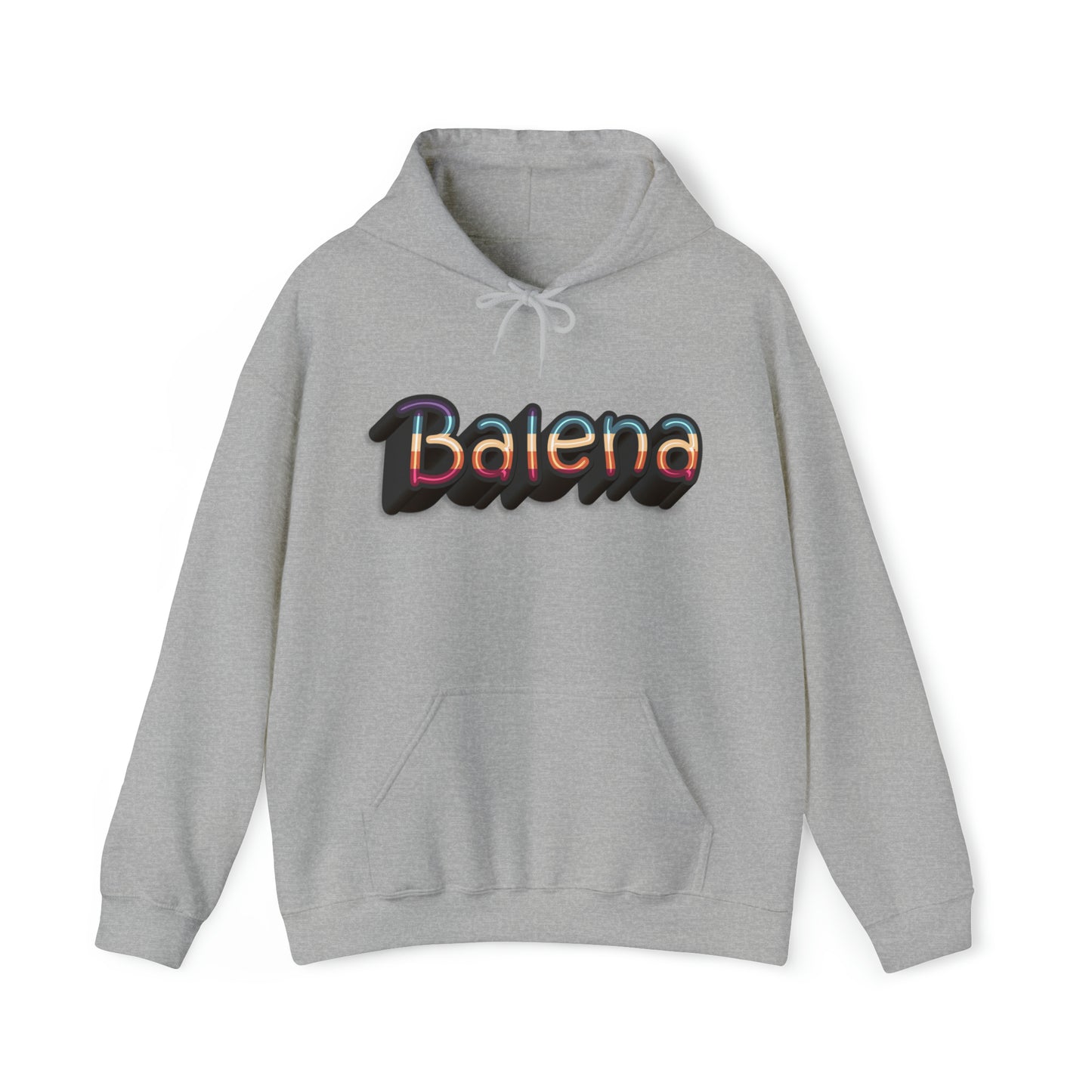 Felpa Retro con Cappuccio BALENA (spedizione compresa)
