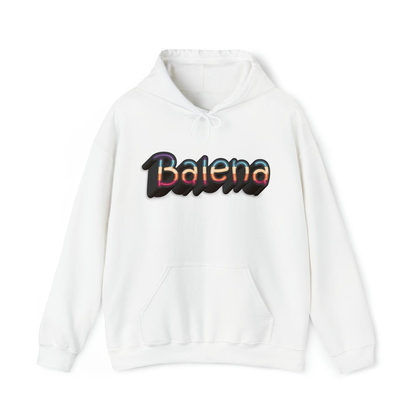 Felpa Retro con Cappuccio BALENA (spedizione compresa)