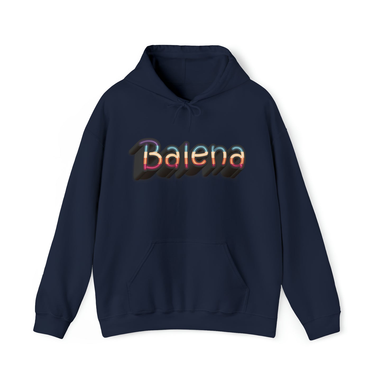 Felpa Retro con Cappuccio BALENA (spedizione compresa)