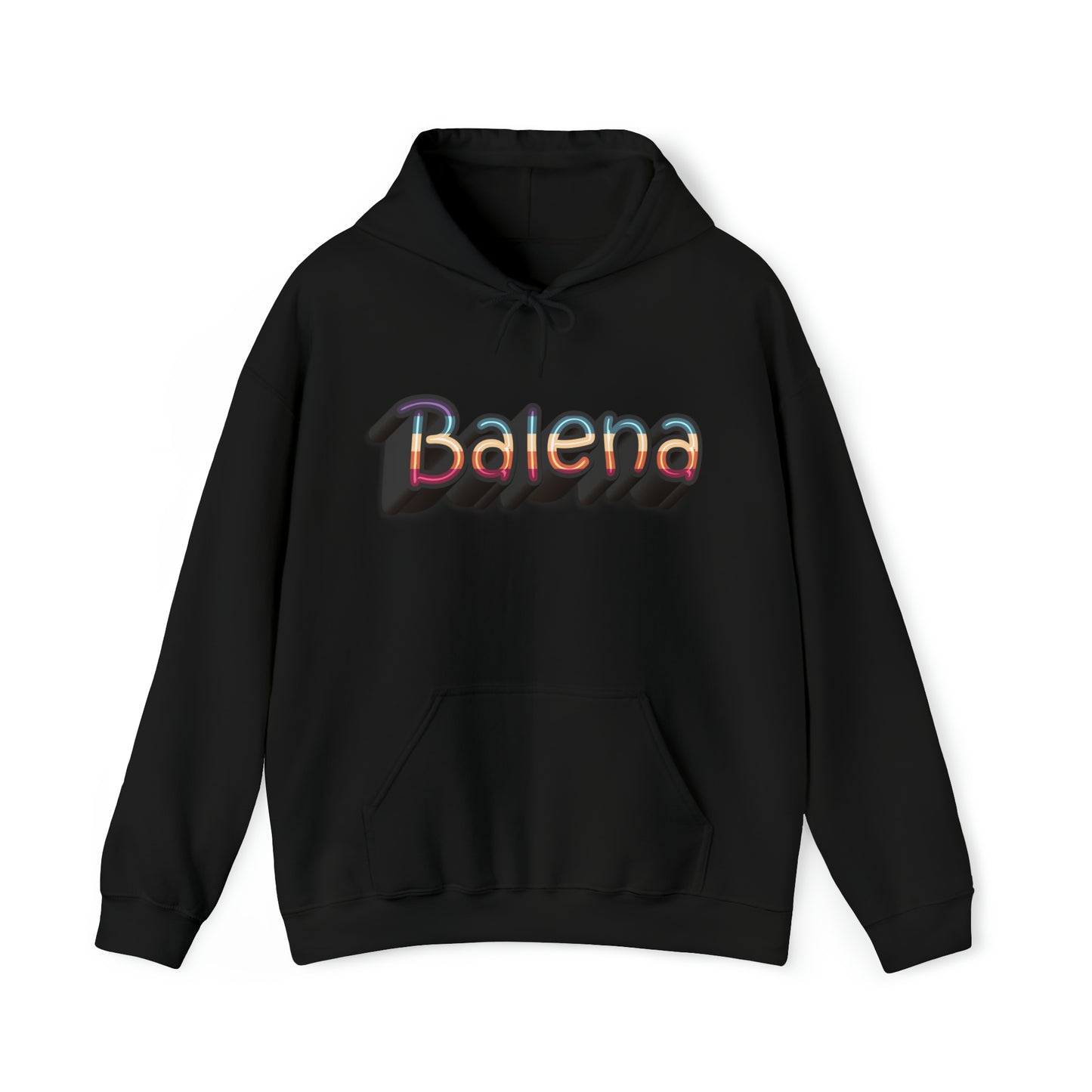 Felpa Retro con Cappuccio BALENA (spedizione compresa)