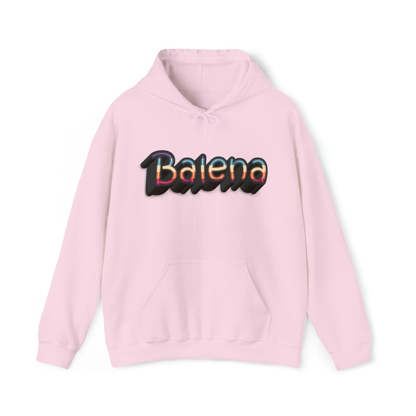 Felpa Retro con Cappuccio BALENA (spedizione compresa)