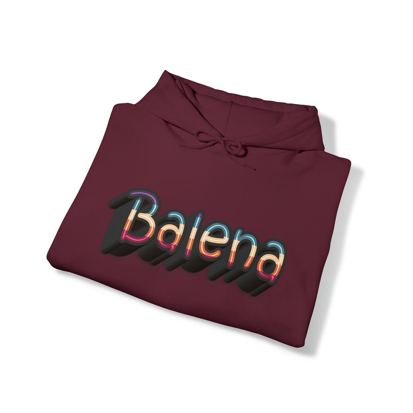 Felpa Retro con Cappuccio BALENA (spedizione compresa)