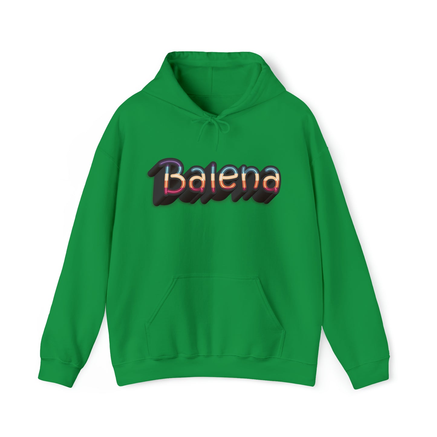 Felpa Retro con Cappuccio BALENA (spedizione compresa)