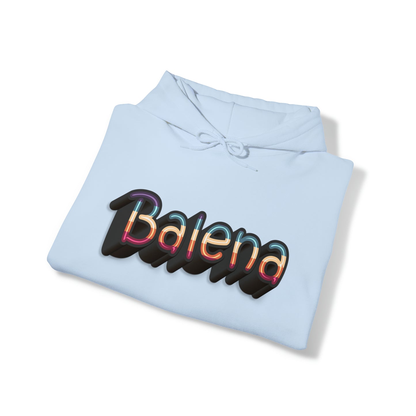 Felpa Retro con Cappuccio BALENA (spedizione compresa)