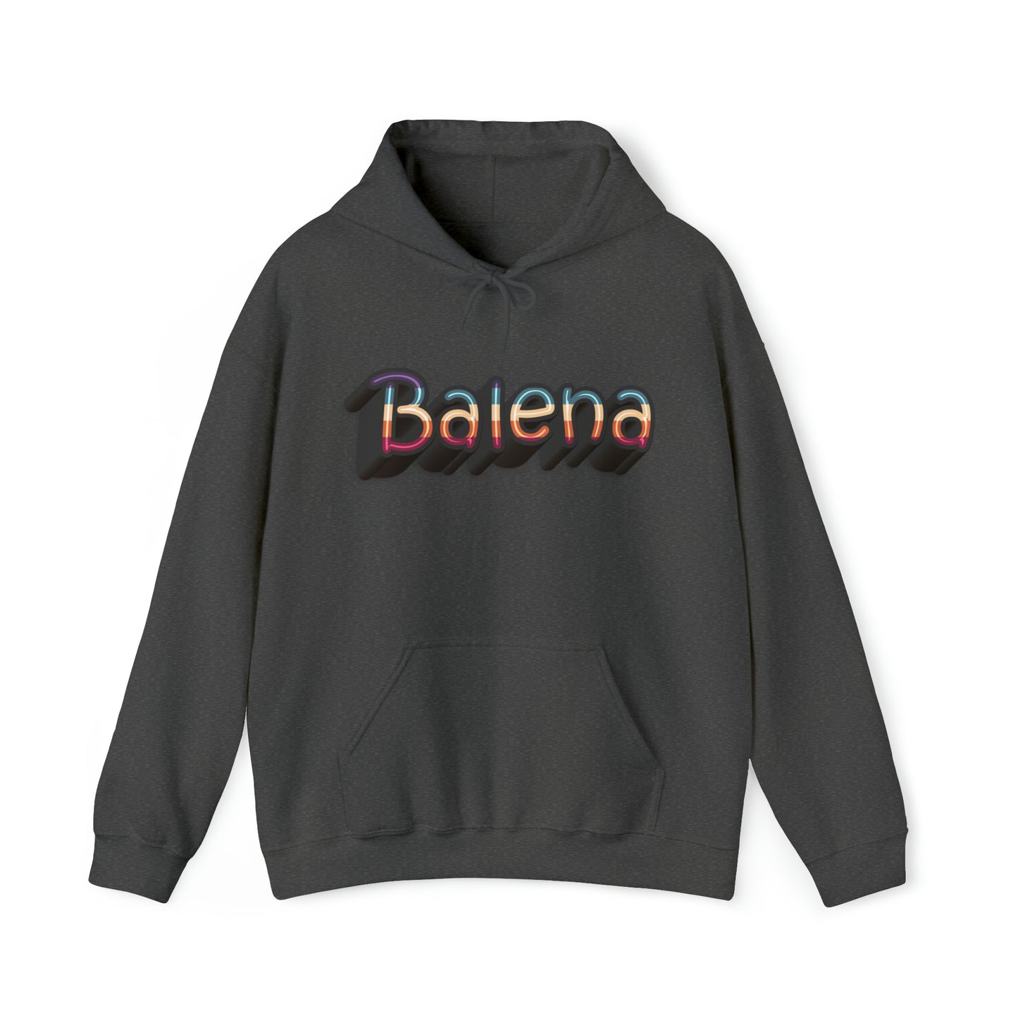 Felpa Retro con Cappuccio BALENA (spedizione compresa)