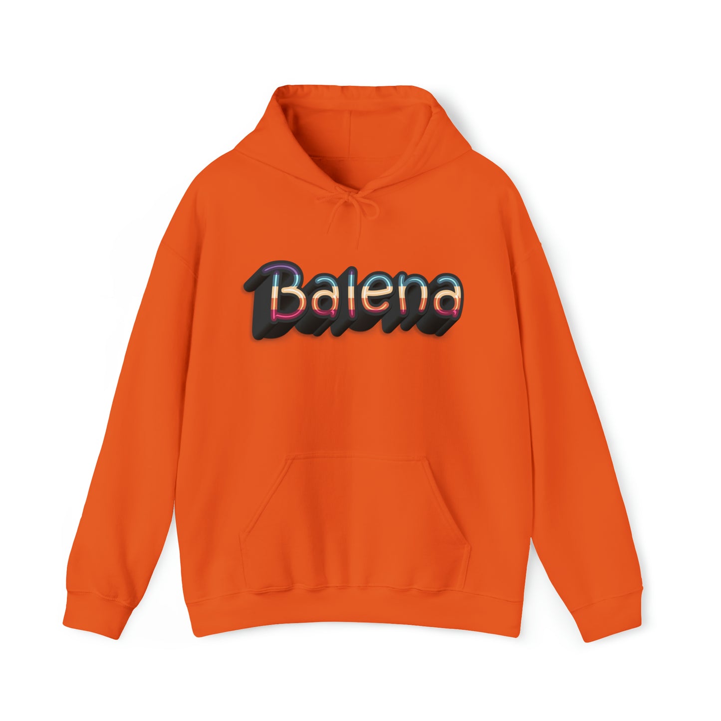 Felpa Retro con Cappuccio BALENA (spedizione compresa)