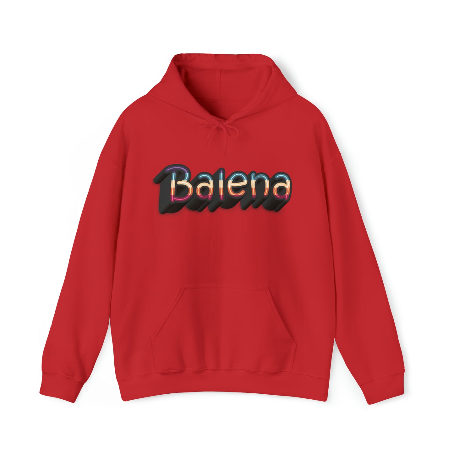 Felpa Retro con Cappuccio BALENA (spedizione compresa)
