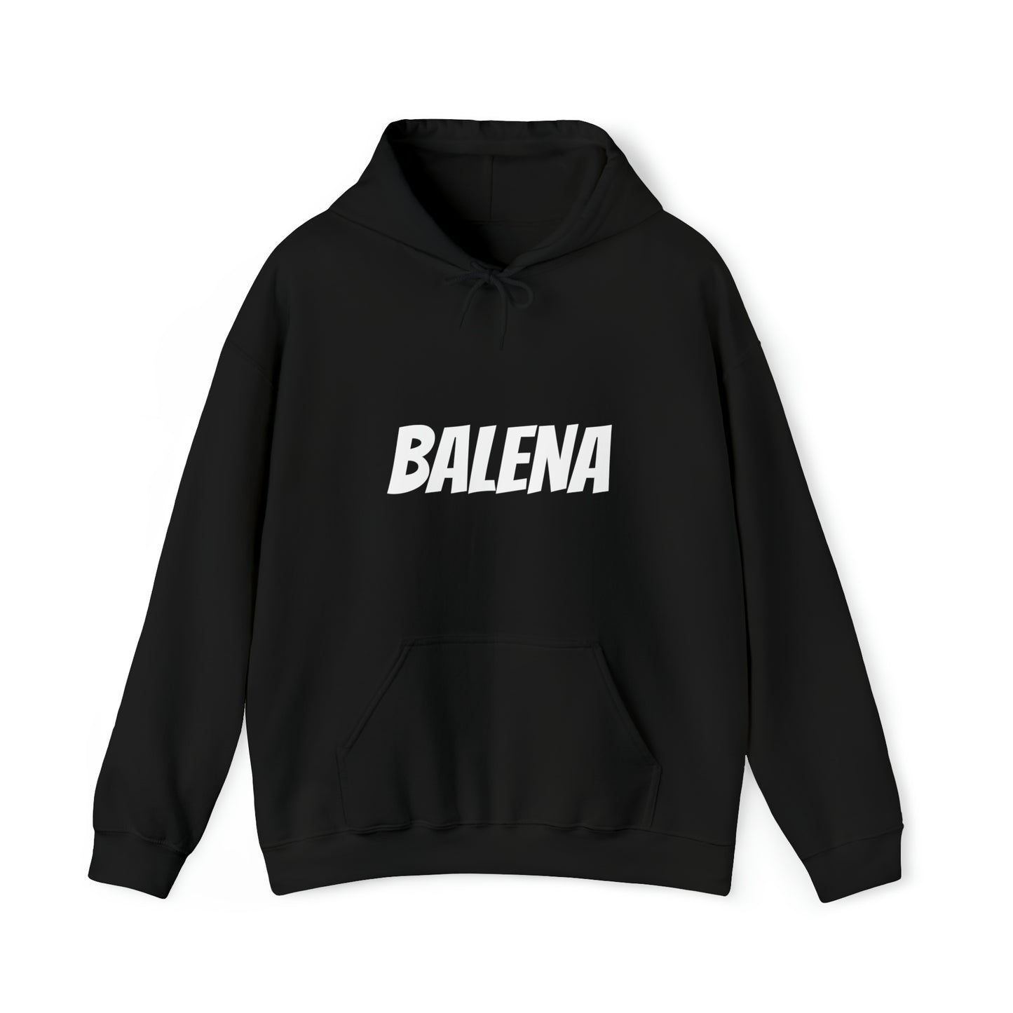 Felpa Nera con Cappuccio BALENA (spedizione compresa)