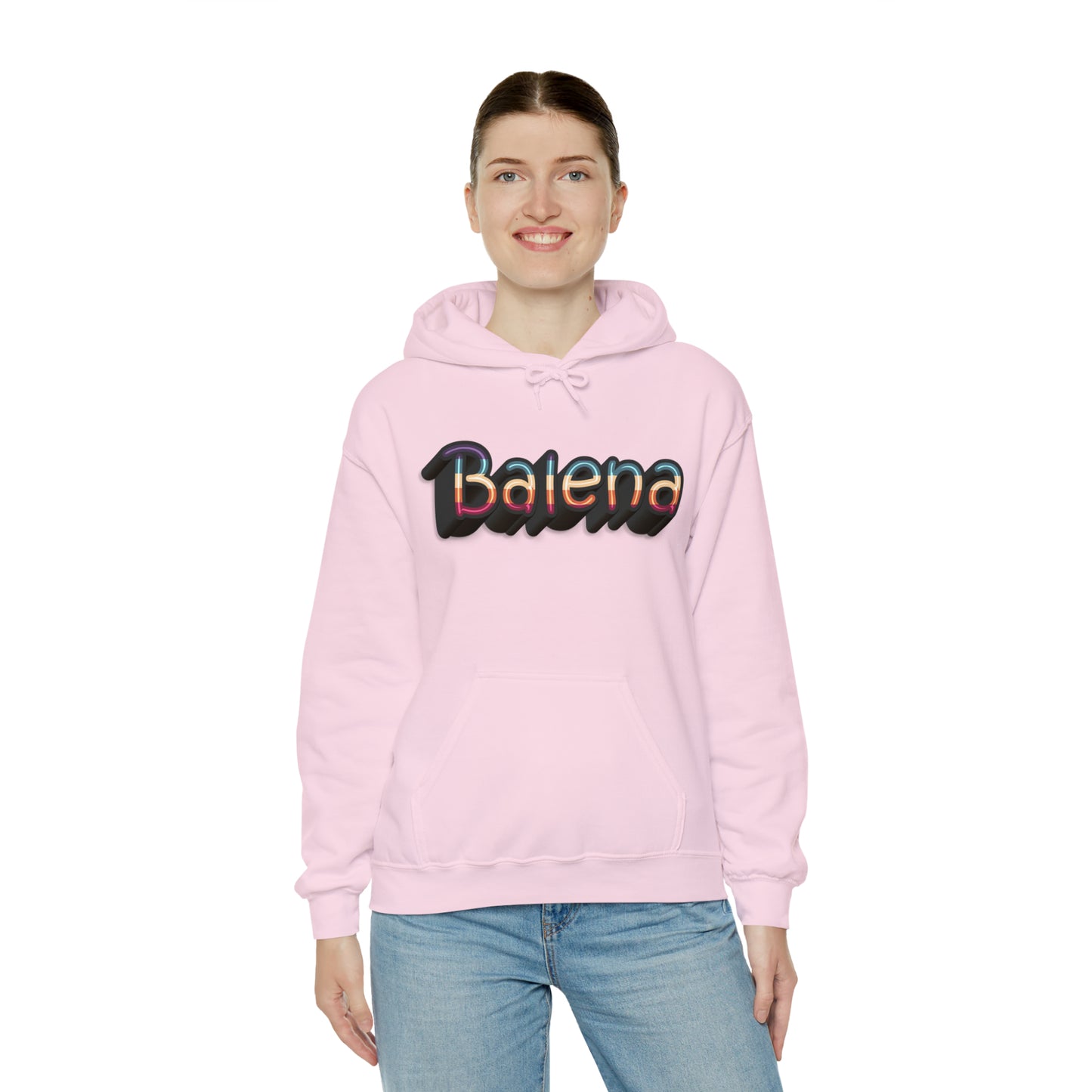 Felpa Retro con Cappuccio BALENA (spedizione compresa)