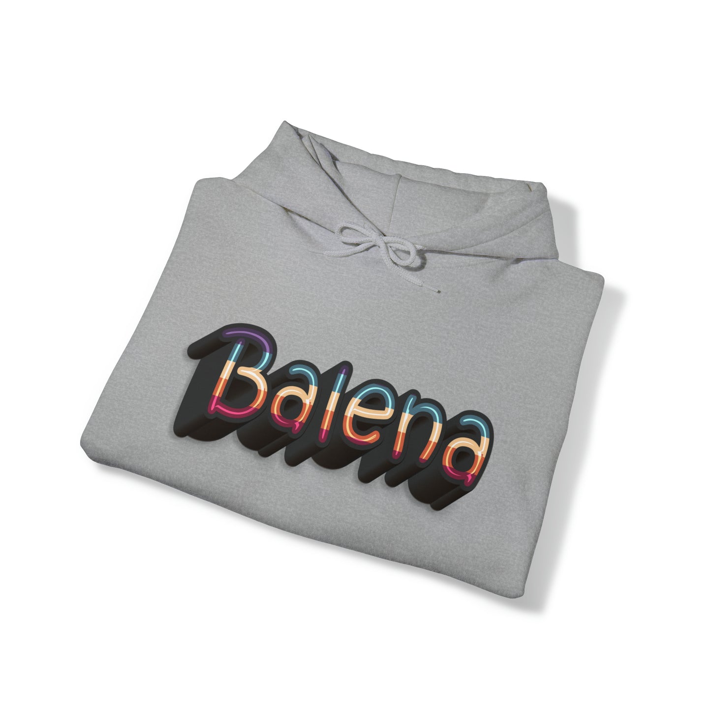 Felpa Retro con Cappuccio BALENA (spedizione compresa)