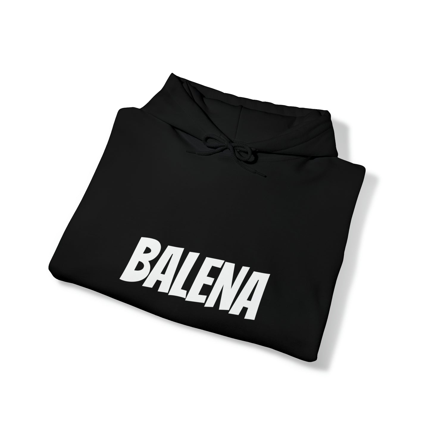 Felpa Nera con Cappuccio BALENA (spedizione compresa)