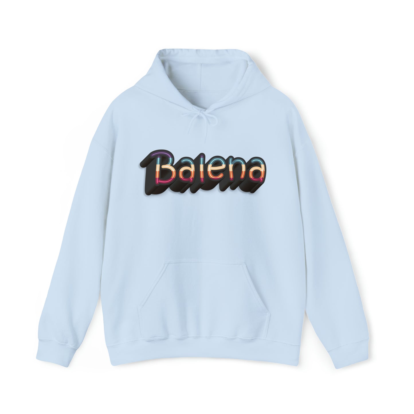 Felpa Retro con Cappuccio BALENA (spedizione compresa)