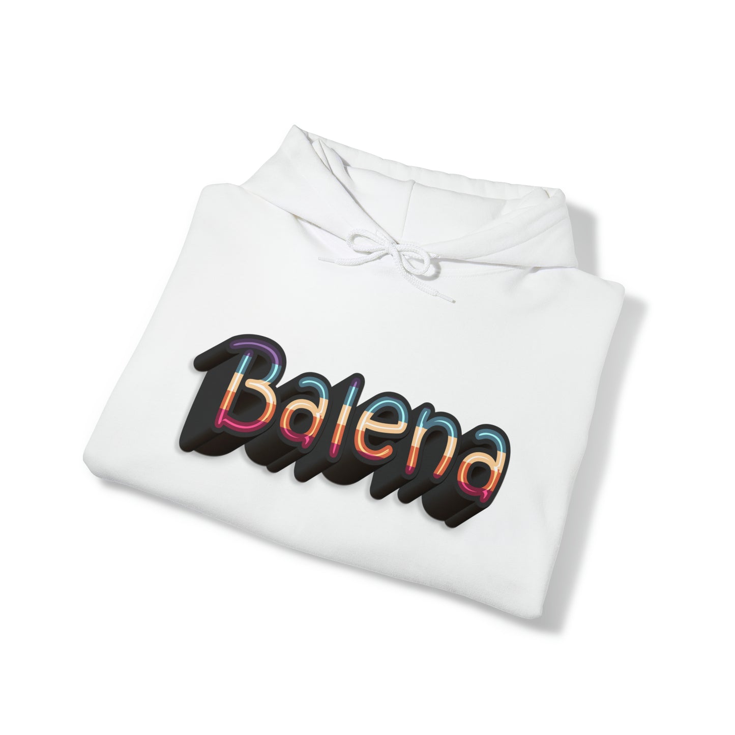 Felpa Retro con Cappuccio BALENA (spedizione compresa)