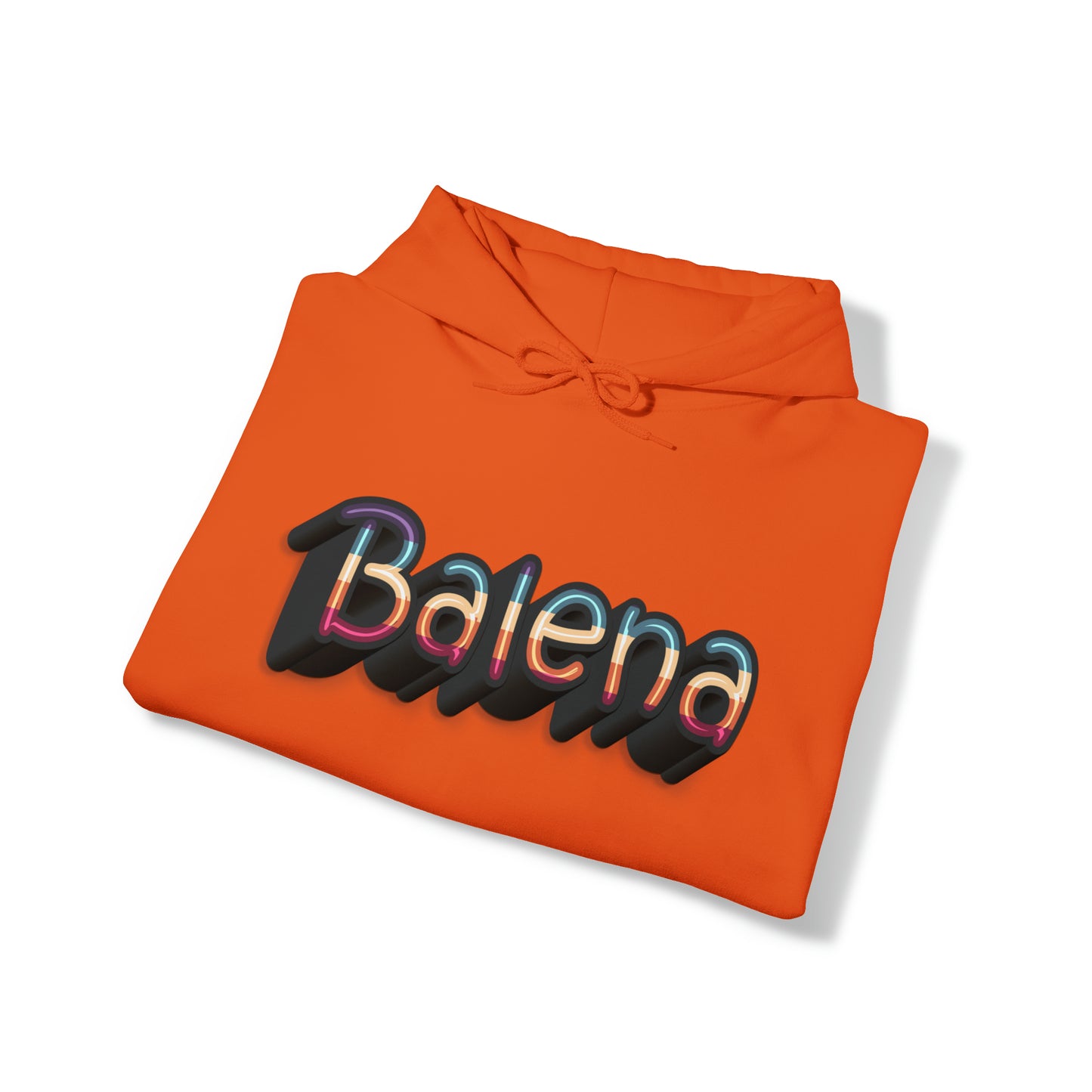 Felpa Retro con Cappuccio BALENA (spedizione compresa)