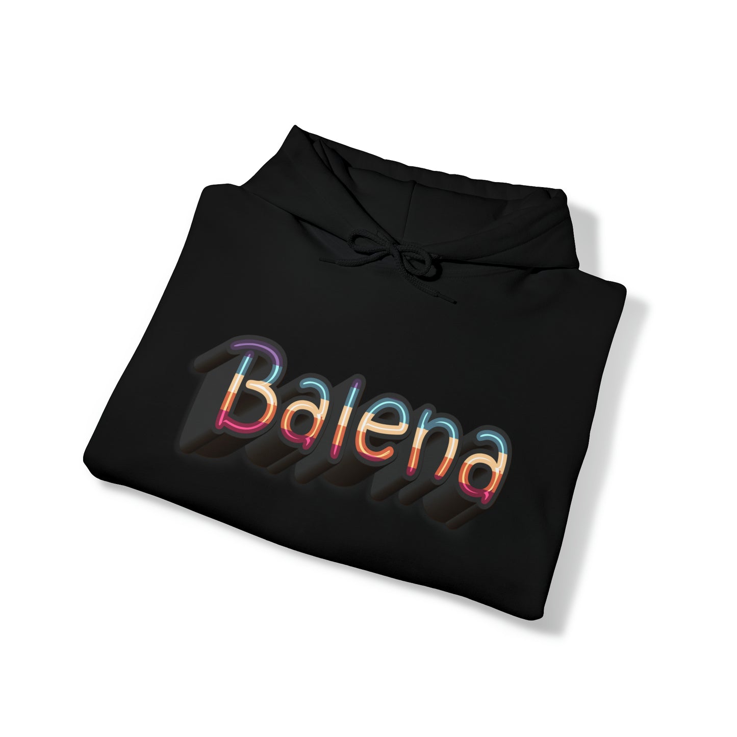 Felpa Retro con Cappuccio BALENA (spedizione compresa)