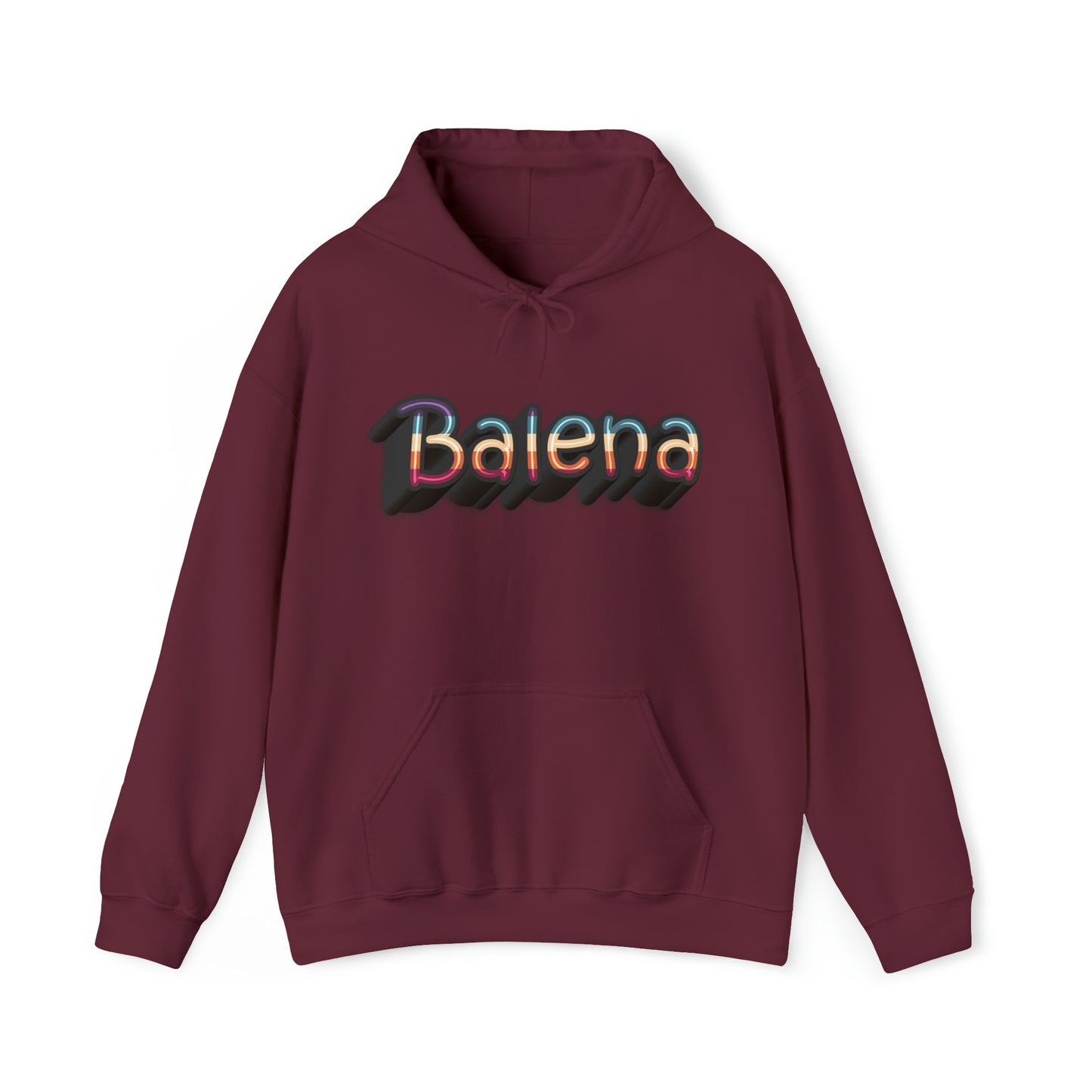 Felpa Retro con Cappuccio BALENA (spedizione compresa)