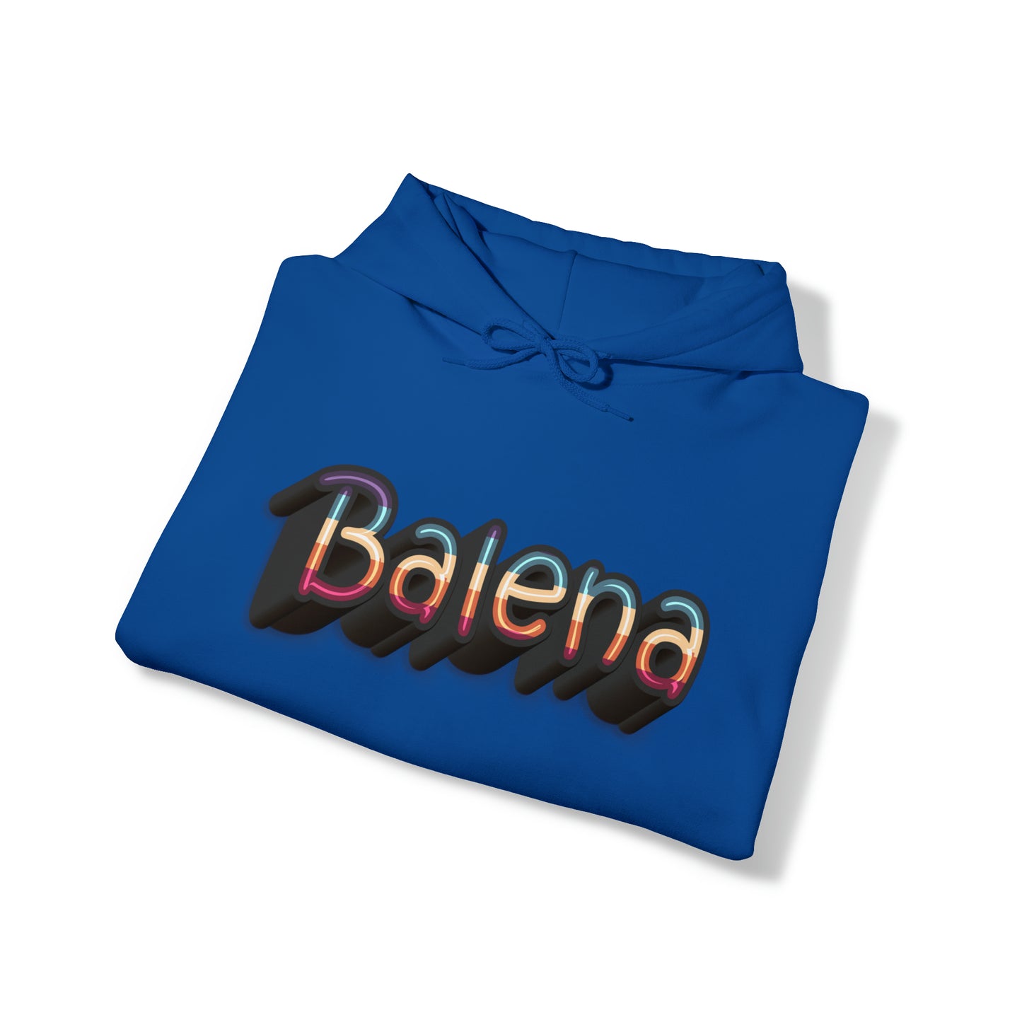 Felpa Retro con Cappuccio BALENA (spedizione compresa)