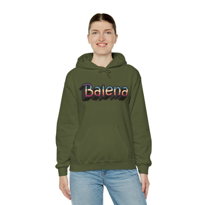 Felpa Retro con Cappuccio BALENA (spedizione compresa)