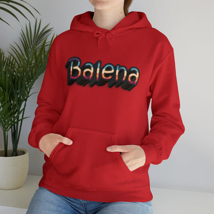 Felpa Retro con Cappuccio BALENA (spedizione compresa)