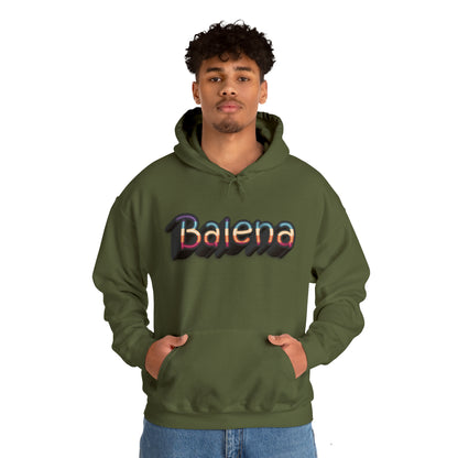 Felpa Retro con Cappuccio BALENA (spedizione compresa)