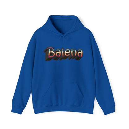 Felpa Retro con Cappuccio BALENA (spedizione compresa)