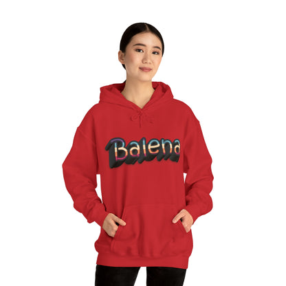 Felpa Retro con Cappuccio BALENA (spedizione compresa)