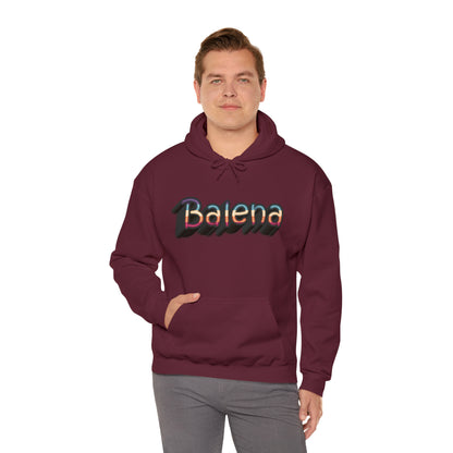 Felpa Retro con Cappuccio BALENA (spedizione compresa)