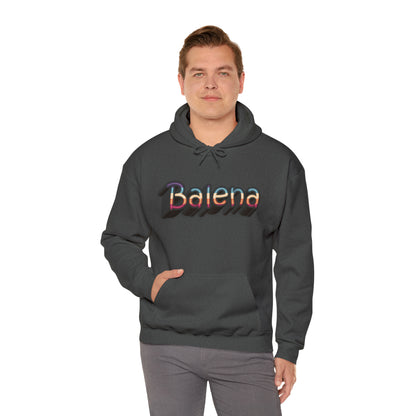 Felpa Retro con Cappuccio BALENA (spedizione compresa)