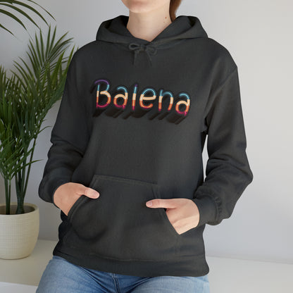 Felpa Retro con Cappuccio BALENA (spedizione compresa)