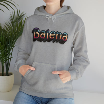 Felpa Retro con Cappuccio BALENA (spedizione compresa)