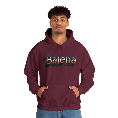Felpa Retro con Cappuccio BALENA (spedizione compresa)