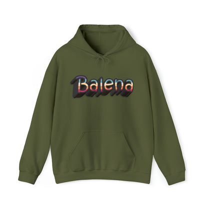 Felpa Retro con Cappuccio BALENA (spedizione compresa)