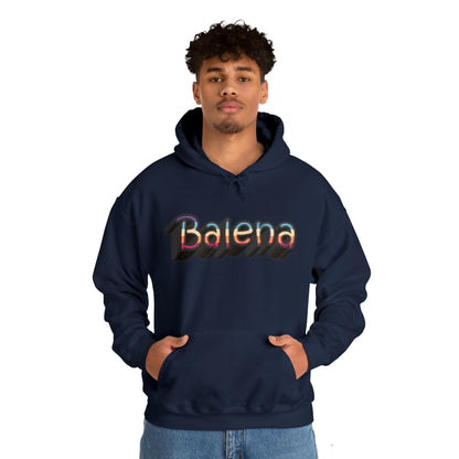 Felpa Retro con Cappuccio BALENA (spedizione compresa)