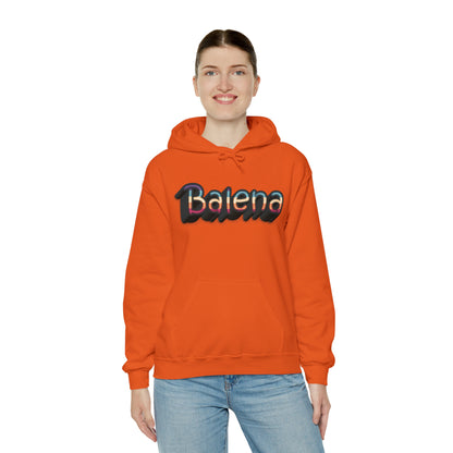 Felpa Retro con Cappuccio BALENA (spedizione compresa)