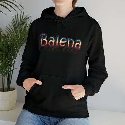 Felpa Retro con Cappuccio BALENA (spedizione compresa)